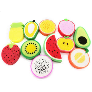 Lavaggio Piatto Ciotola <span class=keywords><strong>Strumenti</strong></span> di Spugna Molle Sveglio di Figura della Frutta Spugna Per heavy duty cucina - Product Image 1