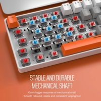 Clavier Gamer T60 avec interrupteurs rouges/bleus, 62 touches, clavier mécanique filaire USB, mini clavier filaire rétroéclairé portable pour jeux, ordinateur portable, PC