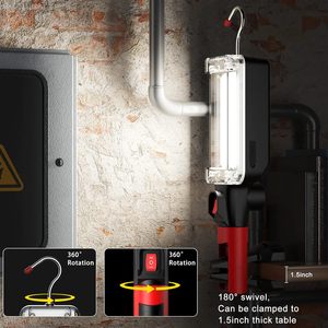 Lámpara de Trabajo LED Portátil de 1000LM al por Mayor con Gancho Magnético, Linterna de Camping COB Recargable por USB 18650, Linterna Impermeable - Product Image 2