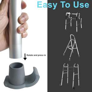 Marcheur Ski Glider Coussin <span class=keywords><strong>de</strong></span> jambe <span class=keywords><strong>de</strong></span> <span class=keywords><strong>chaise</strong></span> en <span class=keywords><strong>plastique</strong></span> pour marcheurs pliants Réglable Durable Aide à la mobilité pour personnes âgées - Product Image 6