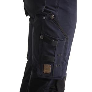 BLAKLADER - 198916448699D100 Pantalones Craftsman Elásticos en 4 direcciones sin bolsillos para uñas X1900 PANTALONES DE TRABAJO azul marino oscuro/negro - Product Image 5