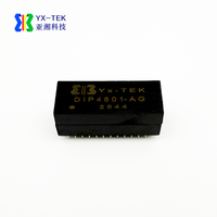 Transformateur LAN double port YX-DIP4801AG, inductance de fuite max. 0,5 µH, 100/1000BASE-T, montage sur circuit imprimé, -40°C +85°C pour Ethernet