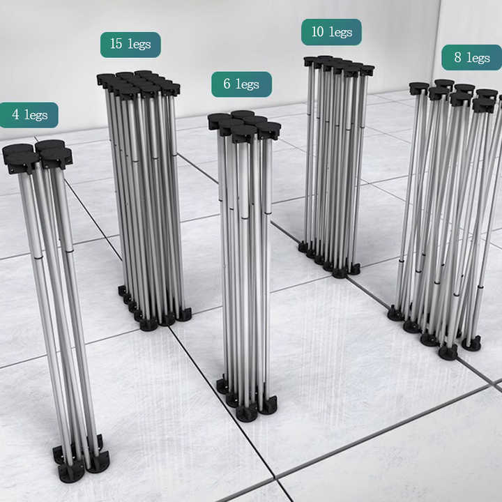 thumbnail image 2 of RV Table Stand, RV Dinette Table Base, Black/White Folding Table Leg/Bed Base For RV 2 of 13