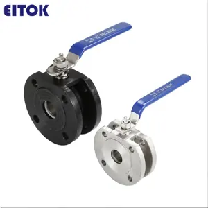 Wafer Type Ball Valve price flanged ball valve stainless steel wafer pneumatic ball valve manufacturers face to face