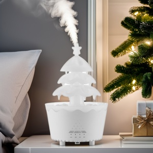 New Year's Christmas <b>Tree</b> Remote Control Aromatherapy Machine Humidifier Night <b>Light</b> Household Fog Quantity for Car Atmosphere - Product Image 1