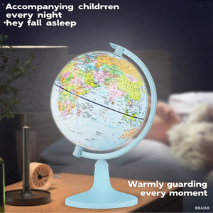 Globo Geografico Illuminato - Diametro 18cm/20cm per Studio dei Bambini e Decorazione Domestica - Product Image 3