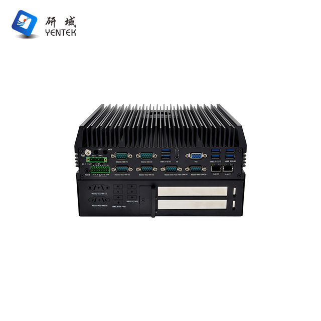 Industrial Embedded PC Intel LGA1151 6th-8th Gen 6 RS232 485 COM CAN 8DI 8DO 2 GbE PCIe X16 X8 DIN Rail 9-36V Edge Computing