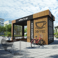 Conteneur maritime de 10 pieds pour bar à jus surgelés, kiosque alimentaire mobile et restaurant