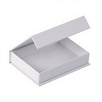 Boîte de luxe en forme de livre avec fermeture magnétique, gaufrage, pelliculage mat, emballage rigide en papier personnalisé, doublure en éponge pour cosmétiques