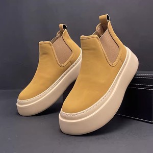 High Top White <b>Shoes</b> 2025 New Fashionable Thick Sole with <b>Increased</b> <b>Height</b> Inside Outdoor Sports and Leisure Board <b>Shoes</b> - Product Image 2