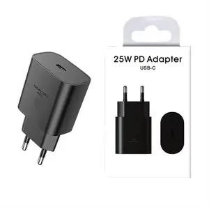 Carregador de parede USB C de carregamento super rápido 25w PD Tipo C Carregador de 25 Watts Original para Note 20 Carregadores Adaptadores