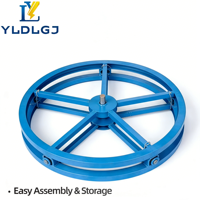 Support de bobine de câble robuste YILI, directement de l'usine, support de tambour en acier pour la pose de câbles de construction avec rotation stable