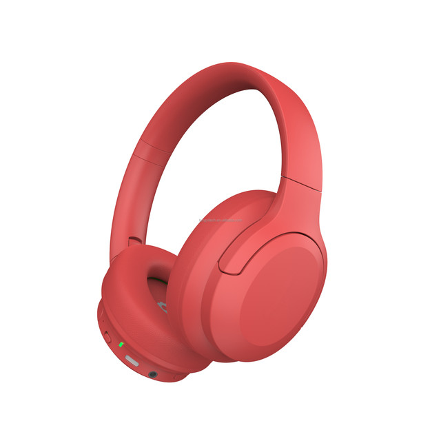 Foldable ANC Wireless Headphones Over Ear Active Noise Cancelling Headset Deep Bass Stereo Sound Low Latency Noise Reduction