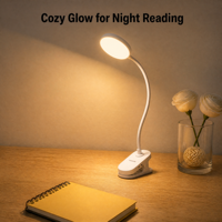 Lampe de lecture de bureau LED à clipser, moderne, en ABS, avec batterie 1200 mAh, rechargeable, pour la protection des yeux, vente en gros