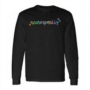 Camiseta de manga larga Neurosparkly con diseño Neurodivergente, Autismo, TDAH - Product Image 2