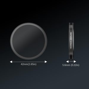 Nuevos Diseños de Filtros de Difusión Negra 1/4, Cristal Óptico, Protector de Lente Ligero para DJI Action 6 - Product Image 5