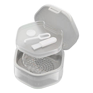 Retainer Case Denture Leakproof Holder Mouth Guard ,Three-Layer Travel , Box, Teeth <strong>Aligner</strong> for Home Use Cleaning - Product Image 1