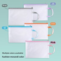 Sac de classement A4 en PVC grande capacité, pochette à documents en maille épaisse, sac de rangement pour documents, pochettes à documents zippées pour étudiants, examens et papiers