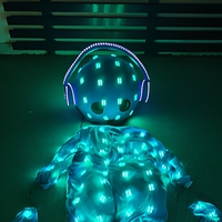 Costume LED Shengchi pour Spectacles, Tenue Lumineuse pour Fêtes, Costume de Robot de Danse, Mascotte Lumineuse, Costumes de Fête et de Club Lumineux