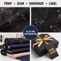 Gaun Panjang Chiffon Bunga Liar Hitam Kustom Grosir, Kerah V Dalam, Elegan untuk Wanita, Pakaian Pesta Pantai Musim Panas