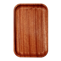 Plateau de service rectangulaire artisanal en bois d'acacia, écologique, biodégradable, durable, qualité alimentaire, pour steak, fête, fruits, vente en gros
