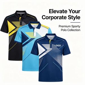 100% Polyester Custom Logo Design Men School Uniform High Quality Low MOQ Full All Over Printed Sports Wear Outdoor <b>Polo</b> Shirt - Product Image 1
