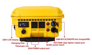 ราคาโรงงาน เครื่องกำเนิดไฟฟ้าพกพาแบบชาร์จพลังงานแสงอาทิตย์ AC 220v 7000w 3127wh พร้อม - Product Image 1