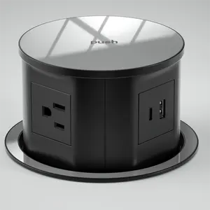 Top quality retractable sockets office use pop up electrical socket kitchen pop up sockets