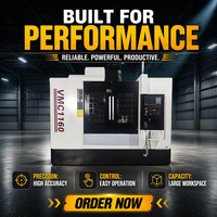 VMC1160, el Más Vendido, Certificado CE, Alta Precisión, Estable, Automatizado, Multifuncional, Fácil de Usar, Alta Productividad, Piezas de Marca Premium