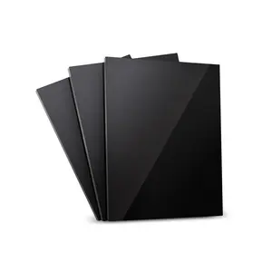 YYZ 100 bakire siyah plastik levha şeffaf cam akrilik plaka setleri akrilik Panel özel dökme akrilik Panel Led