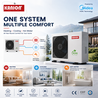 Pompe à chaleur air-eau monobloc Midea OEM R290 A+++ Inverter pour systèmes de chauffage en UE (Italie, Allemagne, Espagne, France)