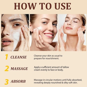 Baume fouetté au suif de bœuf biologique naturel Lancer King 60g pour le visage et le corps, infusé à la vitamine E, pour tous types de peau - Product Image 5