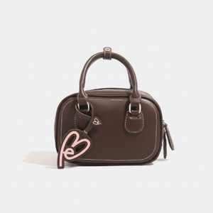Sac à main portable de mode européenne et américaine d'été 2025, sac à main en toile de peluche en laine avec broderie rose - Product Image 1