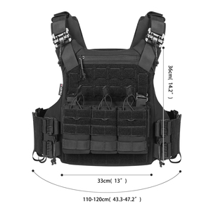 Quick Release Tactical <b>Vest</b> 500D Nylon Lightweight Durable MOLLE Modular Adjustable <b>Utility</b> <b>Vest</b> for Outdoor Training - Product Image 2