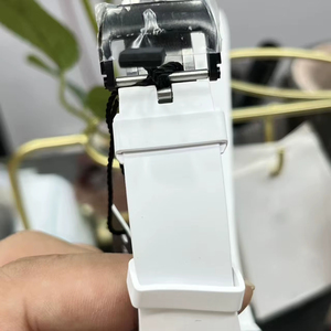 A trendy new high-end quality 20mm strap 6101 white elegant power reserve men's luxury and fashionable <b>watch</b> - Product Image 5