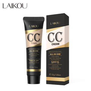 Laikou 30G Professionele <span class=keywords><strong>Cc</strong></span> Crème Hoge Kwaliteit Wreedheid-Vrije Whitening Make-Up Met Matte Waterdichte Concealer Natuurlijke Look Low Moq - Product Image 2