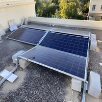 Système de montage solaire est-ouest solaire non pénétrant de ballast de support de montage pour le toit plat