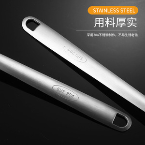 304 Stainless Steel Pot Scrubber Long Handle Dish Cleaning Tool For Kitchen Pans And Bowls - Product Image 4