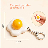 Schattig realistisch voedselvormig stoombroodje fruit stressverlichtend drukknop sleutelhanger decompressie speeltje voor cadeau