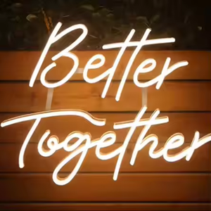 Cá tính Neon tùy chỉnh sự kiện đám cưới trang trí nội thất tốt hơn với nhau dẫn dấu hiệu Neon - Product Image 6