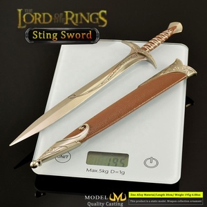 <span class=keywords><strong>Réplique</strong></span> de l'épée Sting de Frodo du <span class=keywords><strong>Seigneur</strong></span> <span class=keywords><strong>des</strong></span> <span class=keywords><strong>Anneaux</strong></span>, 30 cm, en alliage de zinc, avec fourreau, décoration de bureau de collection, modèle d'arme fantastique - Product Image 6