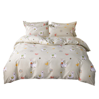 Vente en gros de draps de lit personnalisés en coton 100% - Ensemble de literie 4 pièces - Taille twin, taille queen, taille full - Super doux et luxueux