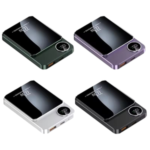 Powerbank Ultra Sottile con Logo Personalizzato, 5000mAh, Metallo, Ricarica Wireless Magnetica 15W, 10000mAh, Colore Nero, Caricabatterie per Telefono Cellulare - Product Image 1