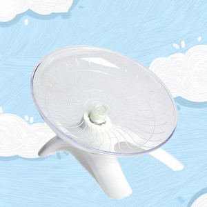 Rueda para Hámster con Soporte, Divertida Rueda para Hámster con Base, Juguetes de Plástico para Hámster - Product Image 4