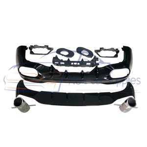 Difusor con Tubo de Escape para W118 <span class=keywords><strong>CLA</strong></span>, Mejora <span class=keywords><strong>45</strong></span> <span class=keywords><strong>AMG</strong></span>, Alerón Trasero para -Clase, Puntas 2019+ - Product Image 2