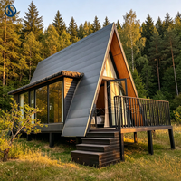 Maison préfabriquée à toit en A, maison modulaire, cabane triangulaire, maison conteneur, maisons préfabriquées pour projets hôteliers