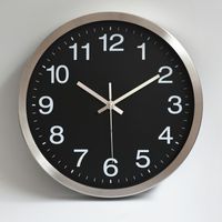 Reloj de Pared Analógico de Cuarzo Rústico Decorativo, Diseño Art Deco Silencioso para Sala de Estar