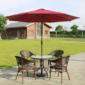 Nordic Rope Rattan aluminum Waterproof Dinning <b>Chair</b> Patio Restaurant Aluminium <b>Stackable</b> Outdoor Dining <b>Chair</b> for <b>Garden</b> hotel - Product Image 3