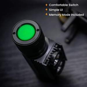 Lampe frontale USB rechargeable 2 LED ultra-lumineuse pour extérieur, 9 modes, étanche IP66, 2000LM, en aluminium, pour la construction (vente en gros) - Product Image 6