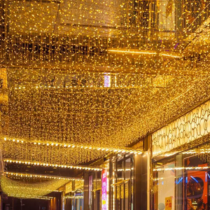 Guirnalda de Luces <span class=keywords><strong>LED</strong></span> de Cobre a Prueba de Agua para Fiestas, Guirnalda de Luces de Hielo, Luz Blanca Cálida, Luces de Hadas para Exteriores, Iluminación Navideña para Paisajes - Product Image 2